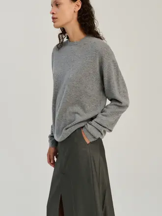 Rhea Knitted Longsleeve - Mid Grey