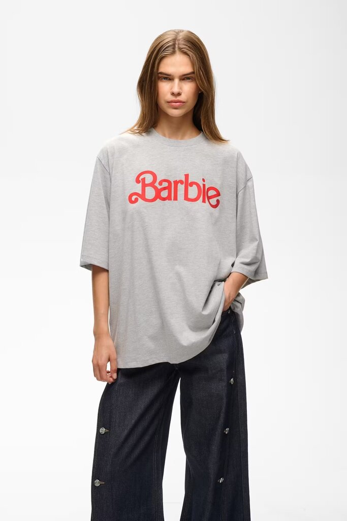 Gestuz Nadya Tee - Light Grey Melange