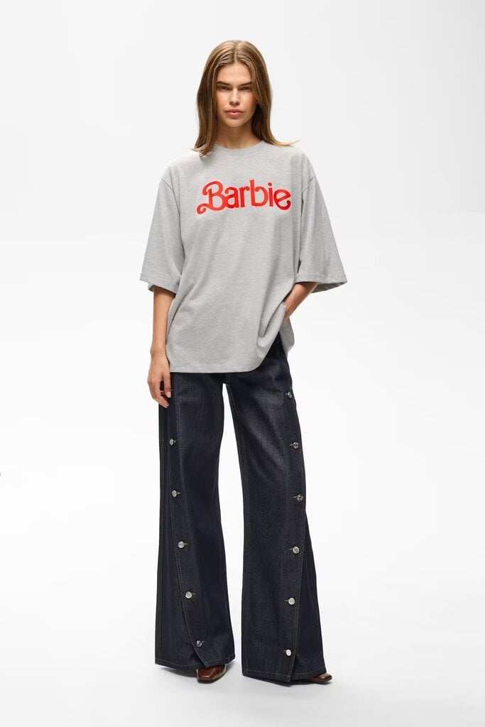 Gestuz Nadya Tee - Light Grey Melange