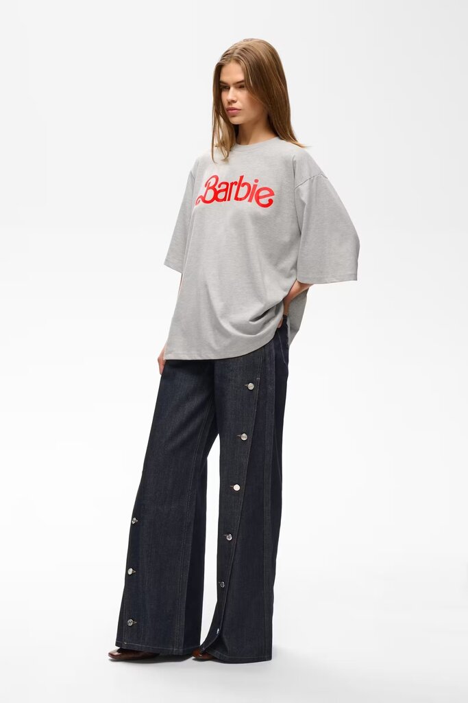 Gestuz Nadya Tee - Light Grey Melange