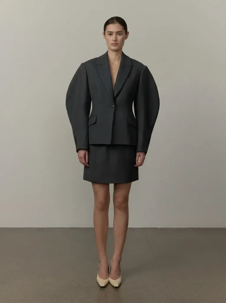 Birgitte Herskind Alex Fitted Blazer - Steel Grey