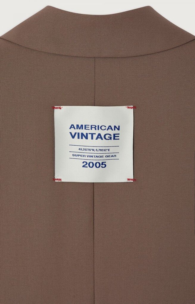 American Vintage Ayany Blazer - Bison Chine