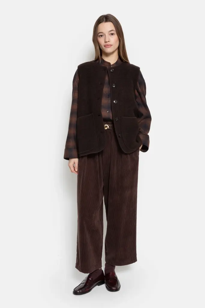 Âme Antwerp Madison Wool Jacket - Brown
