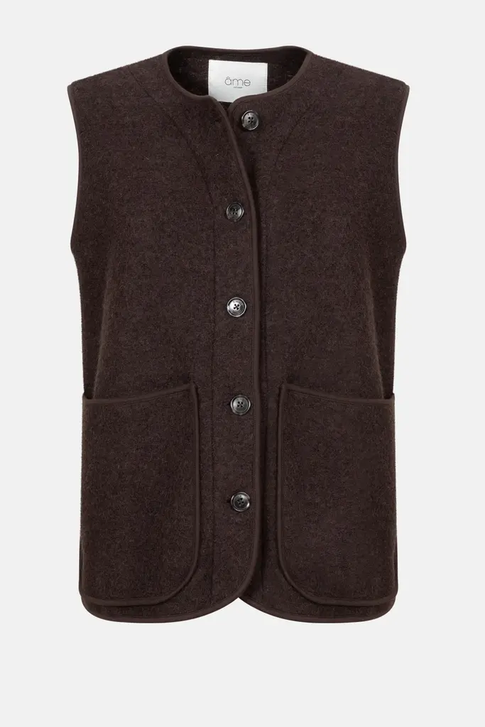 Âme Antwerp Madison Wool Jacket - Brown
