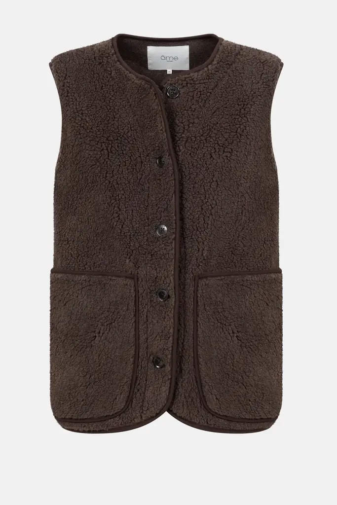 Âme Antwerp Madison Teddy Jacket - Brown