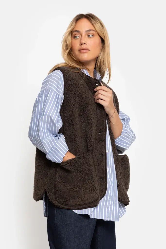 Âme Antwerp Madison Teddy Jacket - Brown