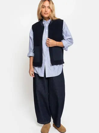 Âme Antwerp Gunther Wooly Jacket - Navy