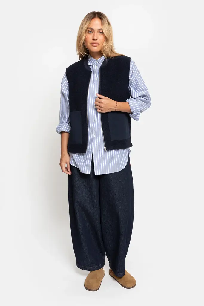 Âme Antwerp Gunther Wooly Jacket - Navy
