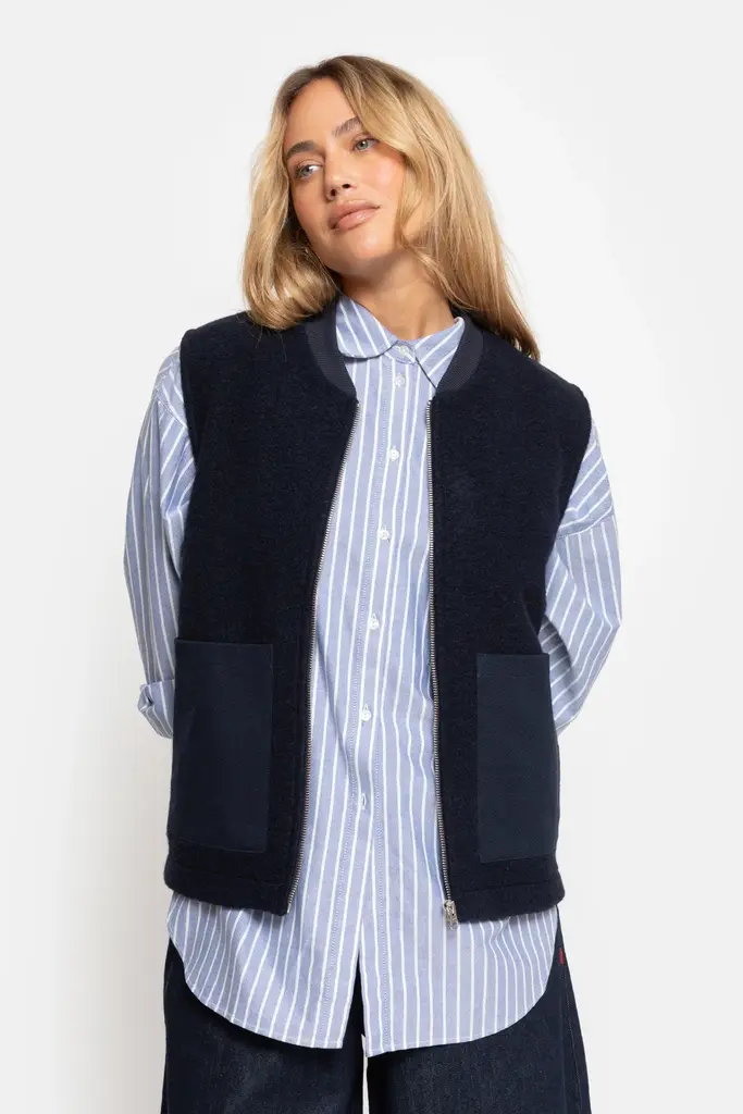 Âme Antwerp Gunther Wooly Jacket - Navy