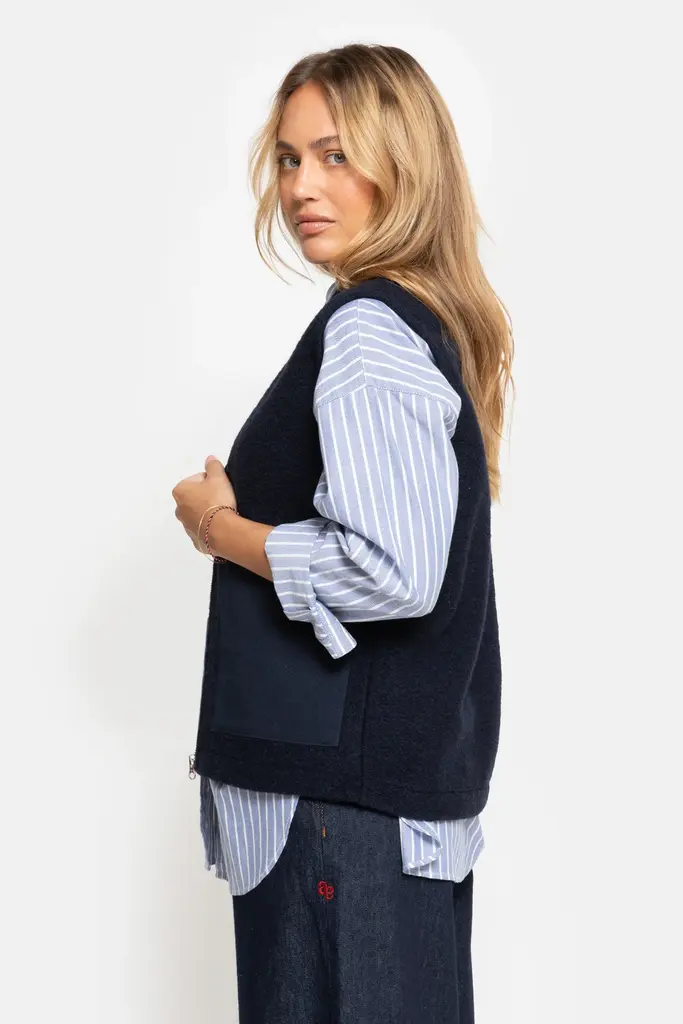 Âme Antwerp Gunther Wooly Jacket - Navy