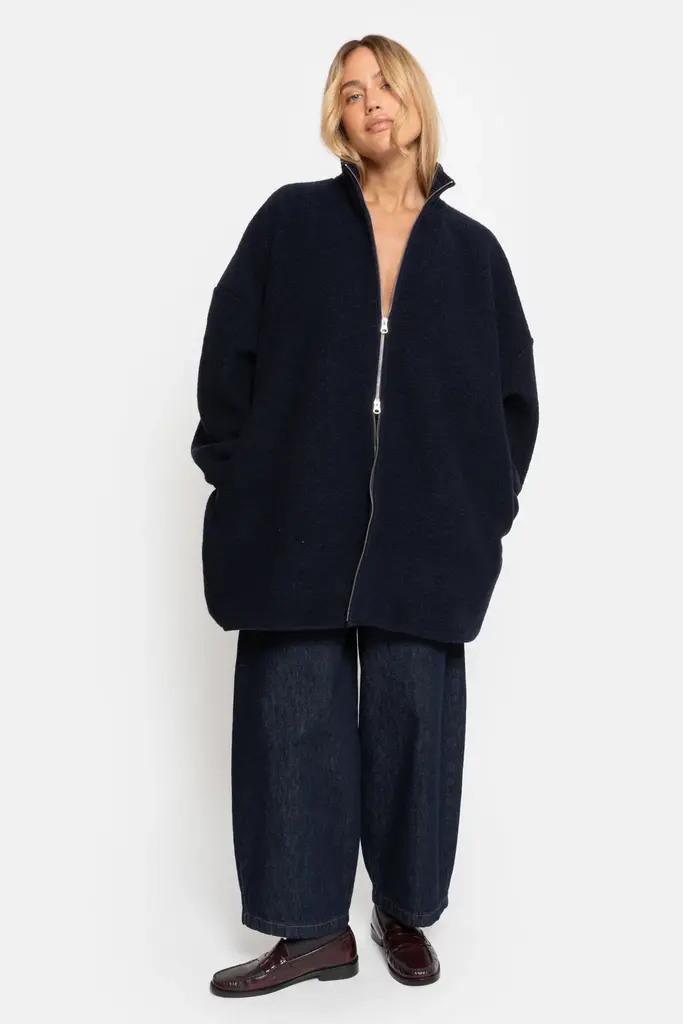 Âme Antwerp Onu Wolly Jacket - Navy