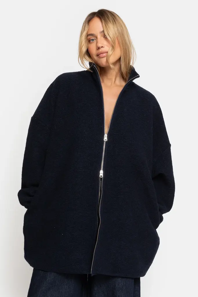 Âme Antwerp Onu Wolly Jacket - Navy