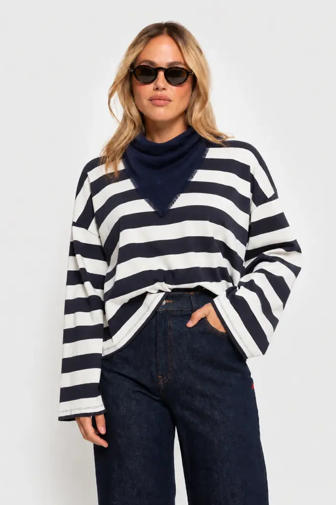 Âme Antwerp Odette Mini Scarf - Navy