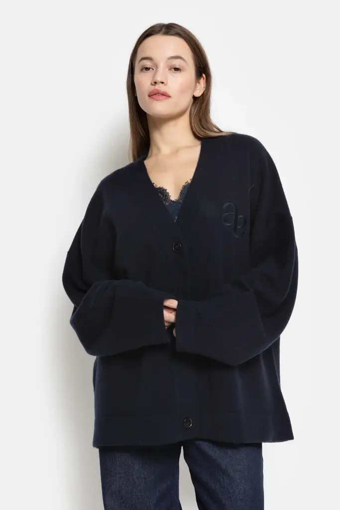 Âme Antwerp Olympia Cardigan - Navy