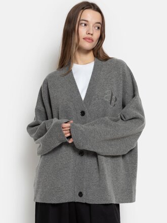 Âme Antwerp Olympia Cardigan - Mid Grey
