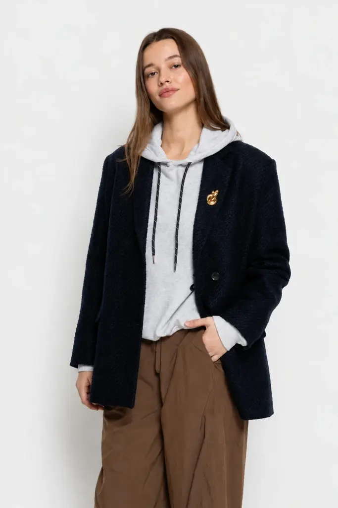 Âme Antwerp Monique blazer - Tweed dark blue