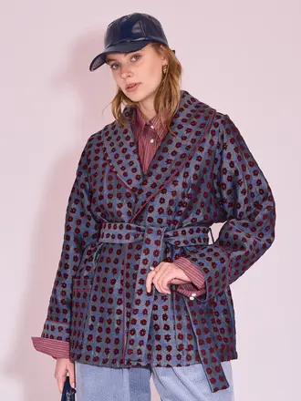 Nathalie Vleeschouwer Joseph Jacket - Burgundy Flower