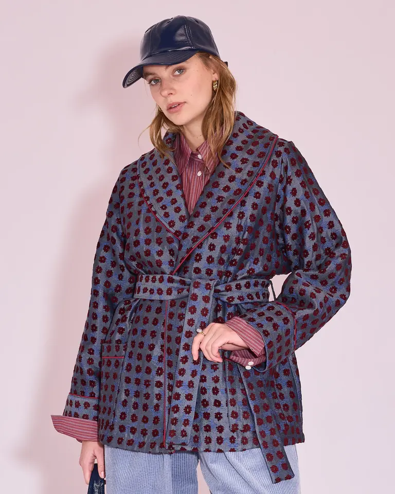 Nathalie Vleeschouwer Joseph Jacket - Burgundy Flower