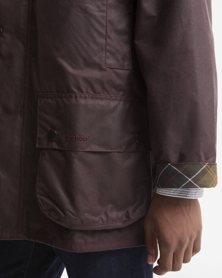 Barbour Icons Beaufort Wax Jacket - Bordeaux