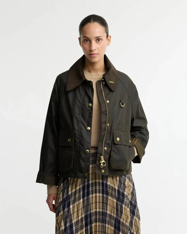 Barbour Icons Modern Spey Was Jacket - Olive/Classic