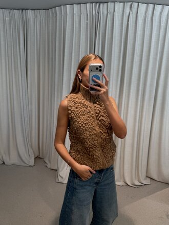 INTI Oso Vest Knitted - Sand
