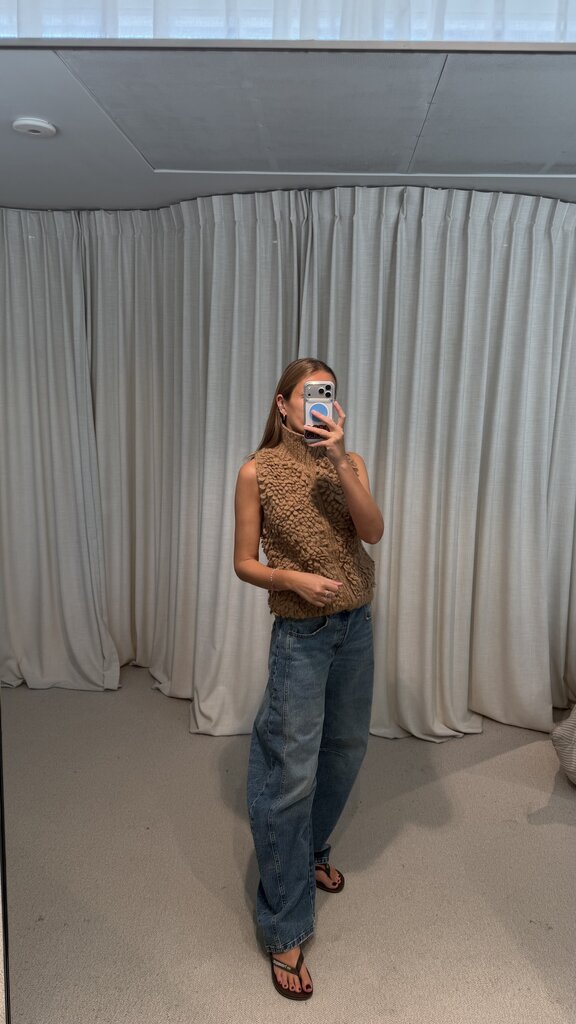 INTI Oso Vest Knitted - Sand