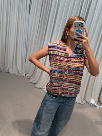 INTI Anabel Knitted Vest  - Multi