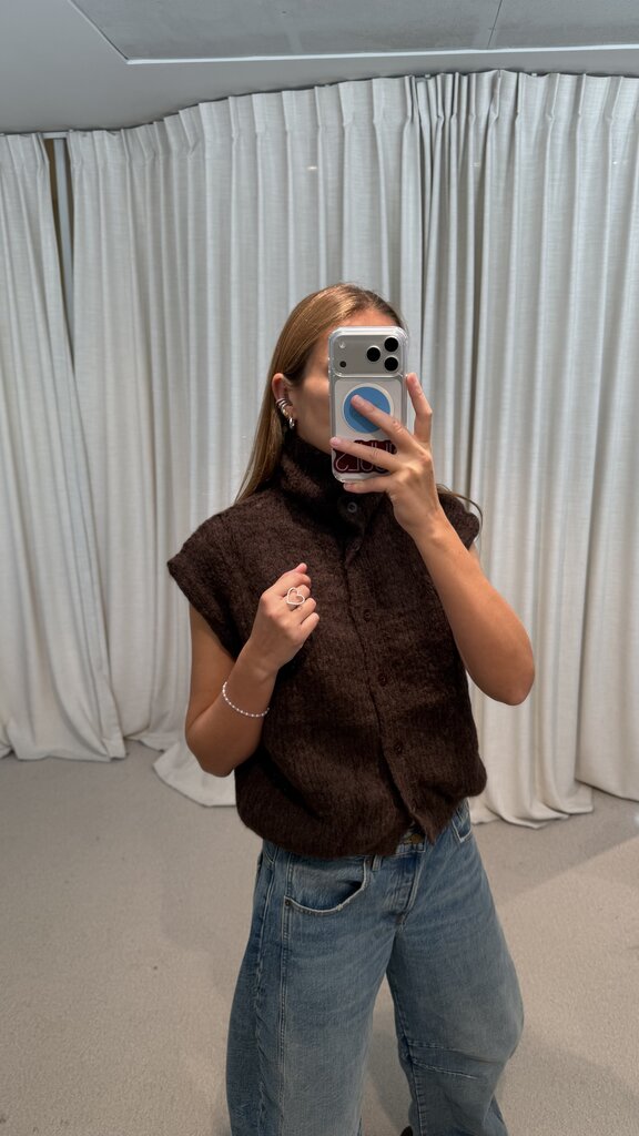 INTI Anabel Cuelo Vest - Nuez