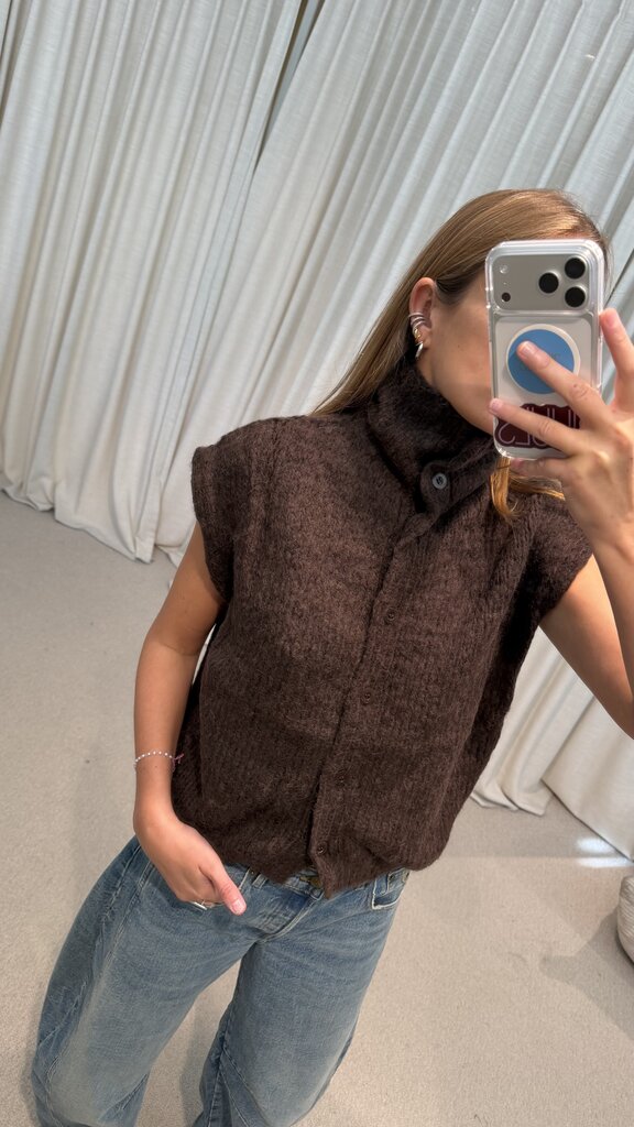 INTI Anabel Cuelo Vest - Nuez