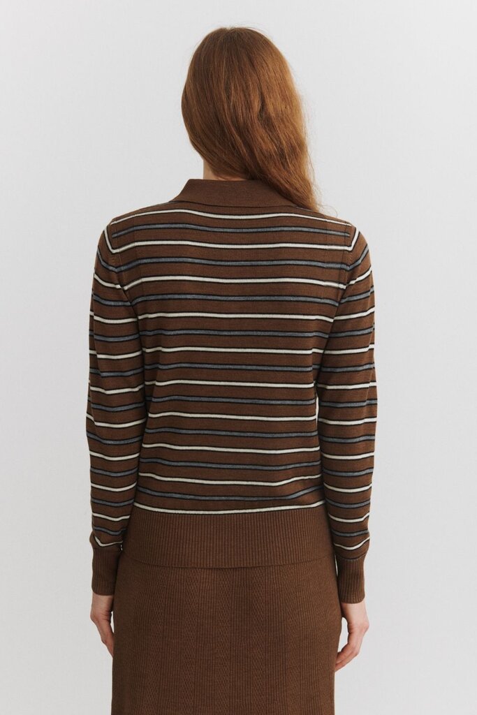 FUB Polo Longsleeve - Hazel Melange/Steel Melange