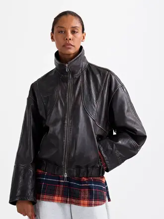 Stieglitz Carmen Leather Jacket - Brown