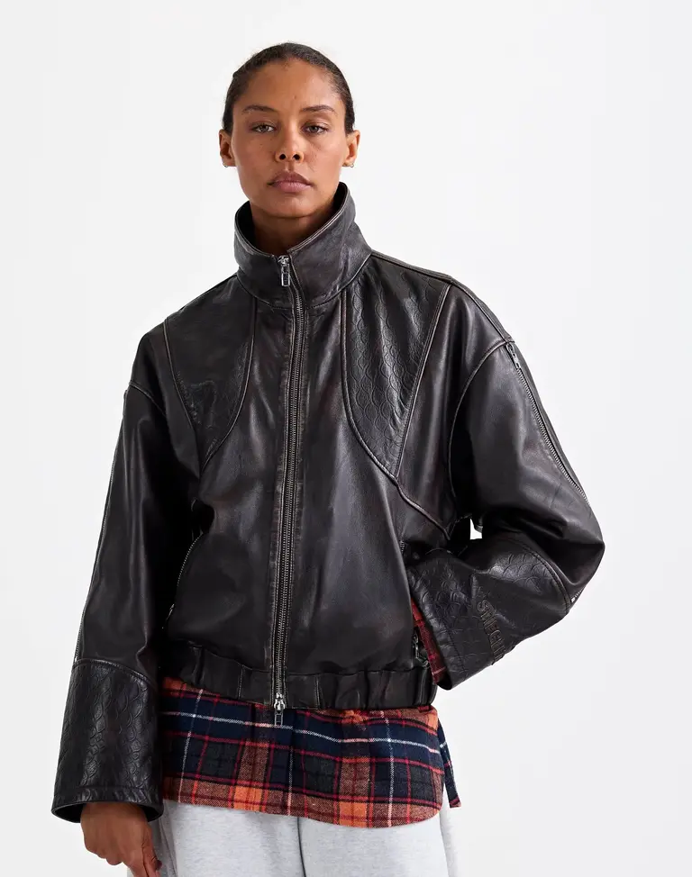 Stieglitz Carmen Leather Jacket - Brown