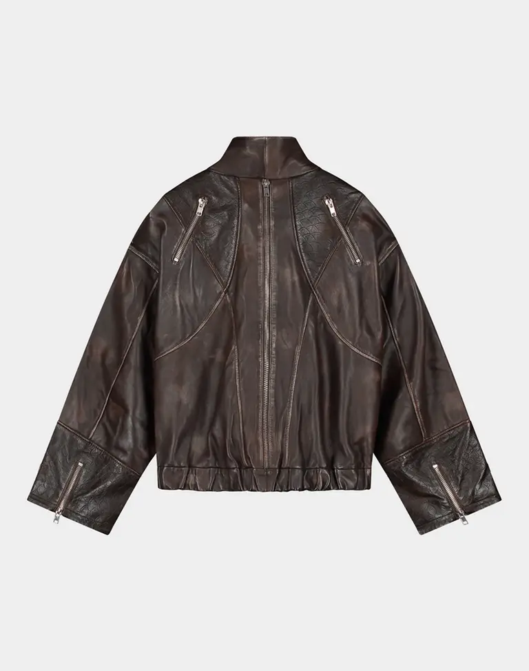 Stieglitz Carmen Leather Jacket - Brown
