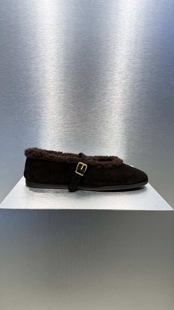 Posa St. Moritz Ballet Flats - Dark Brown