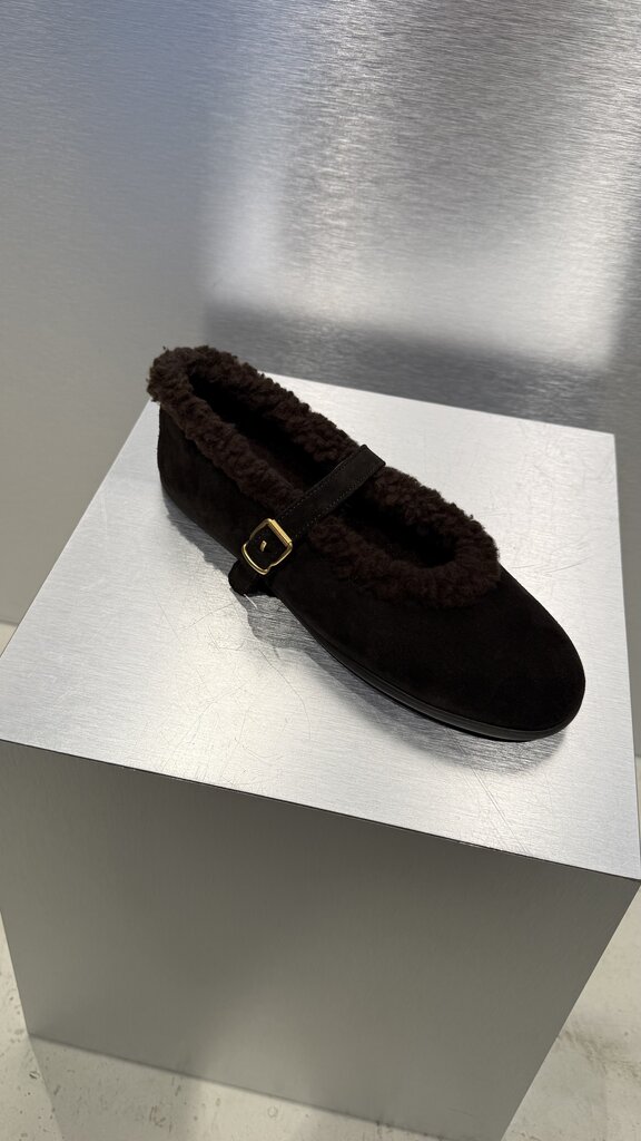 Posa St. Moritz Ballet Flats - Dark Brown