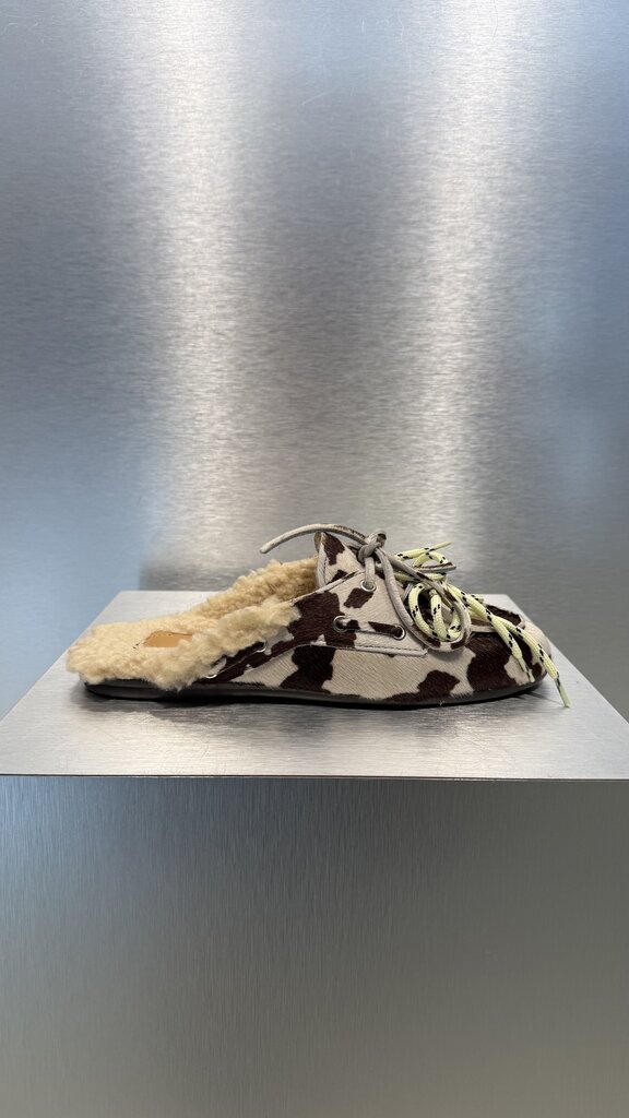 Posa Boat Loafer Mule FUR - Cow