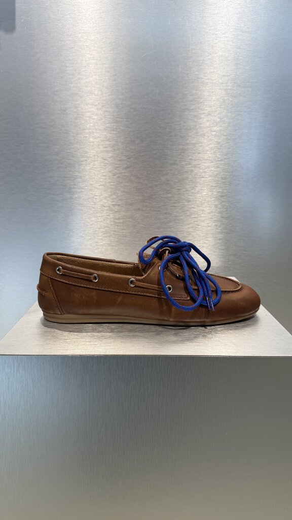 Posa Boat Loafer Brushed Leather - Brown 2.0