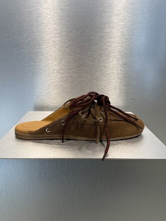 Posa Boat Loafer Mule - Light Chocolate
