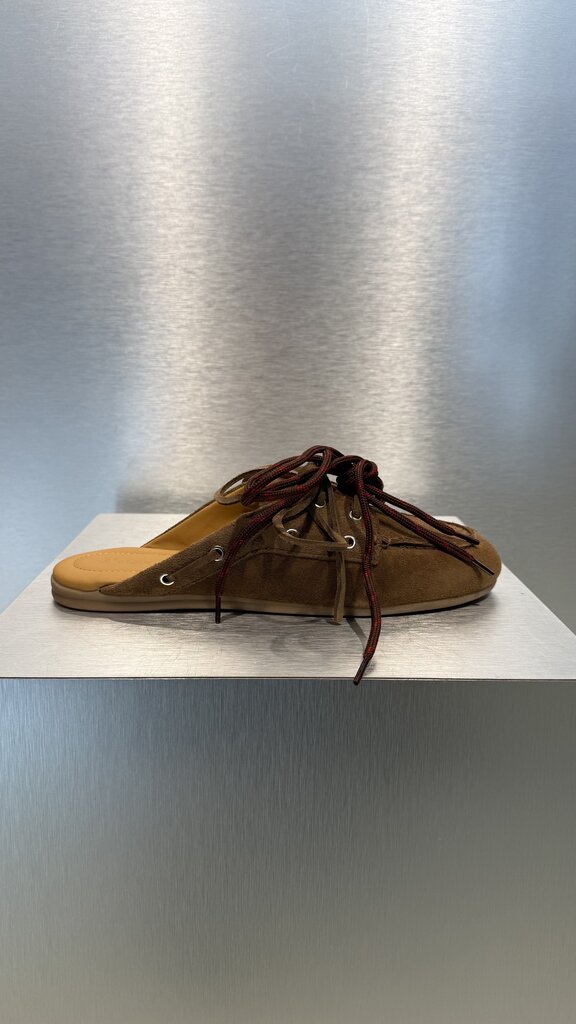 Posa Boat Loafer Mule - Light Chocolate