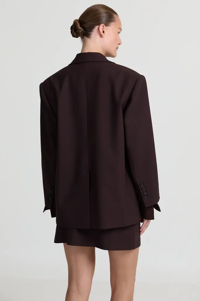 Liv The Label Judy Blazer - Dark Brown