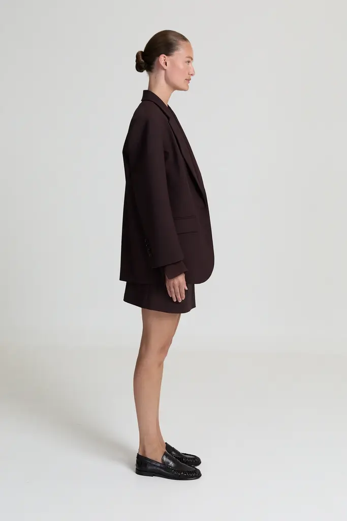Liv The Label Judy Blazer - Dark Brown