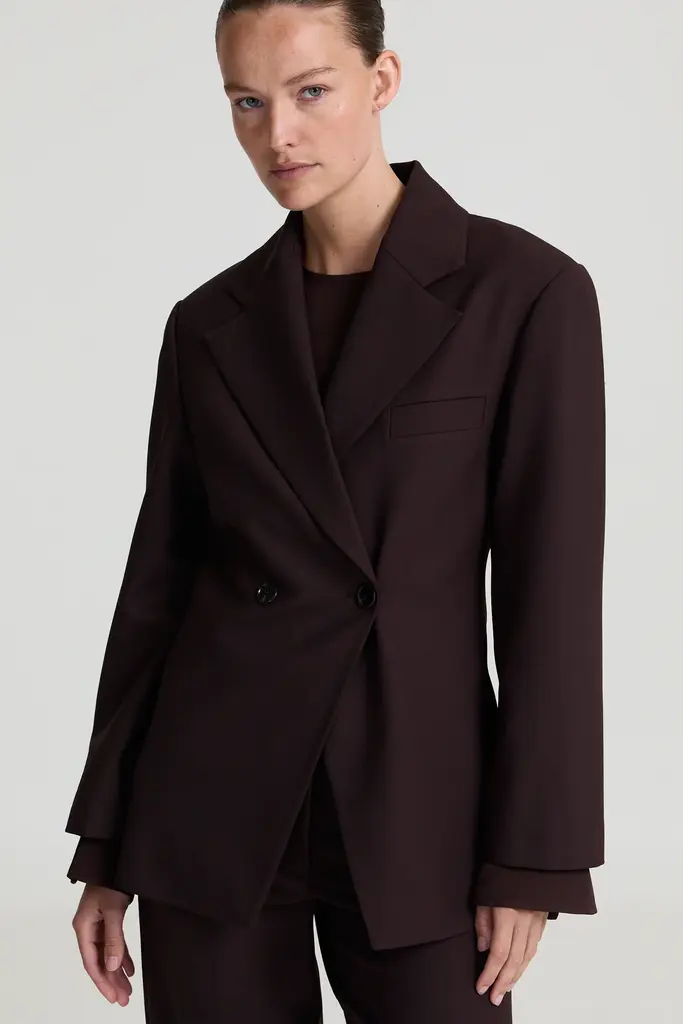 Liv The Label Jools Blazer - Dark Brown