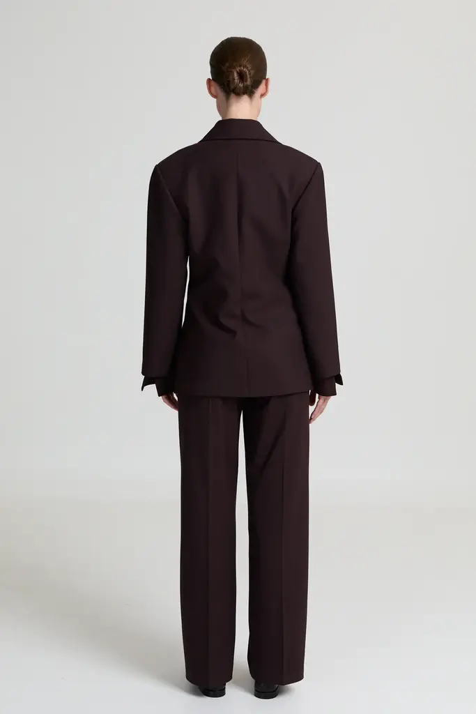 Liv The Label Jools Blazer - Dark Brown