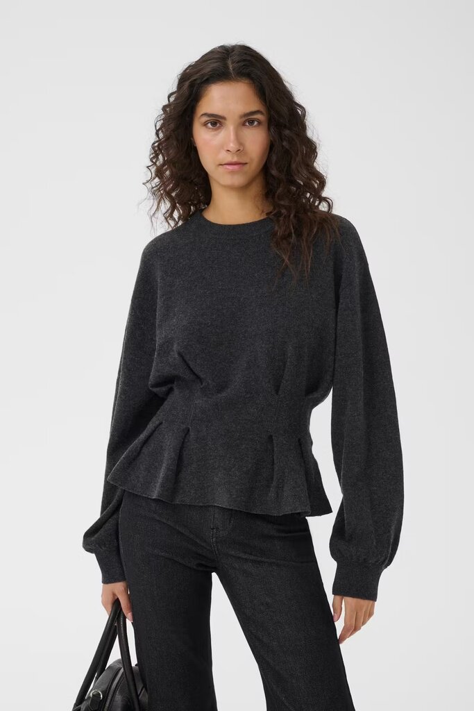 Gestuz Manzi Waist Pullover - Deep Graphite