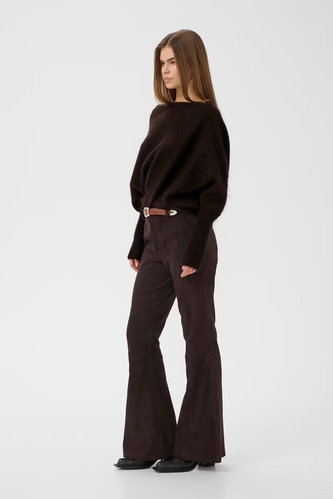 Gestuz Debbie Drape Pullover - Ganache Melange