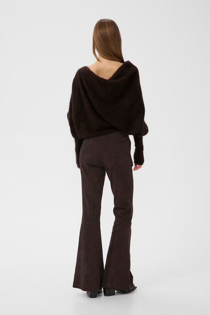 Gestuz Debbie Drape Pullover - Ganache Melange