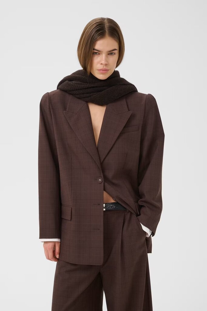 Gestuz Lavana Blazer - Brown Check
