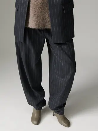 DAY Hedi Pants - Grey Pintsripe