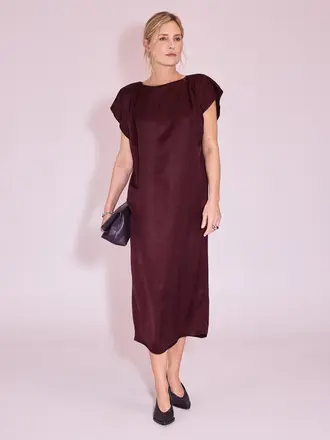 Nathalie Vleeschouwer Juliana Dress - Burgundy