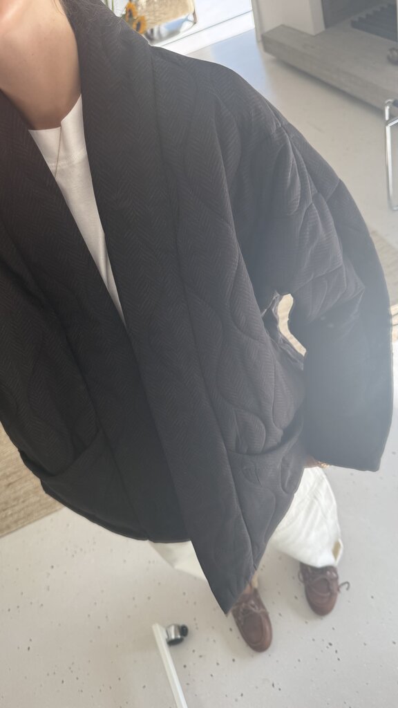Aokyanos Chicago Kimono Vest - Chevron Choco